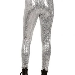 Tipsy Elves Silver Sequin Leggings