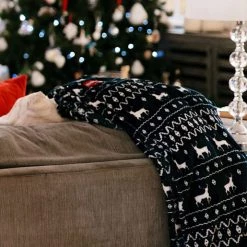 Tipsy Elves Blue Reindeer Blanket Holidays & Occasions