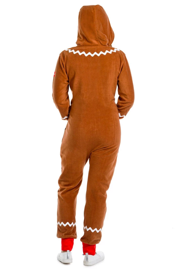 Tipsy Elves Women's Gingerbread Man Jumpsuit