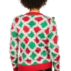 Tipsy Elves Women's Tacky Tinsel Cardigan