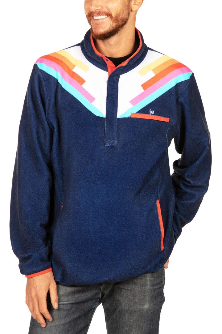 Tipsy Elves Men's Santa Fe Shredder Fleece