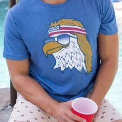 Tipsy Elves Men's Epic Eagle Tee Patriotic