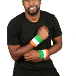 Tipsy Elves Holidays & Occasions Irish Flag Zippered Sweatband Set