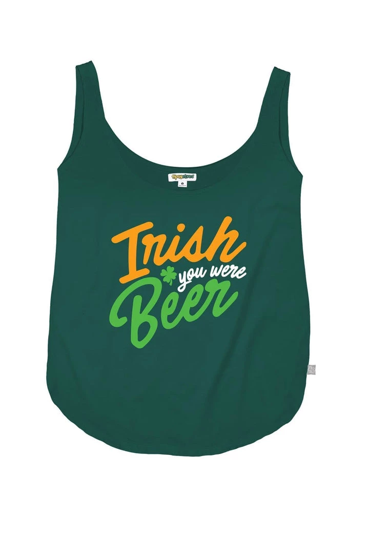 Tipsy Elves Women's Irish You Were Beer Tank Top