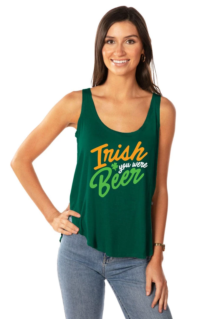 Tipsy Elves Women's Irish You Were Beer Tank Top