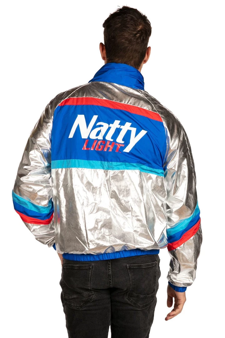 Tipsy Elves Men's Natural Light Windbreaker Jacket Patriotic