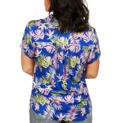 Tipsy Elves Women's Blue Lagoon Hawaiian Shirt