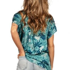 Tipsy Elves Women's Leapin' Leopard Hawaiian Shirt
