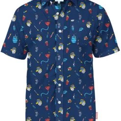 Tipsy Elves Men's Epic Eagle Keg Party Button Down Shirt
