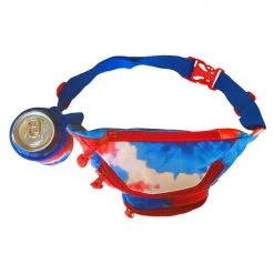 Tipsy Elves Tie Dye Fanny Pack With Drink Holder Patriotic