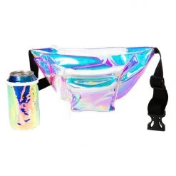 Tipsy Elves Iridescent Icon Fanny Pack With Drink Holder Spring
