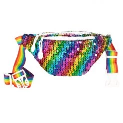 Tipsy Elves Rainbow Sequin Fanny Pack