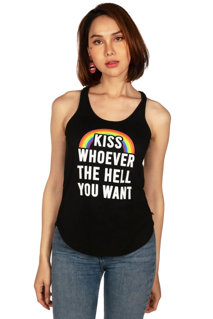 Tipsy Elves Kiss Whoever You Want Tank Top - Women's Cut
