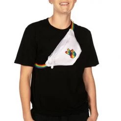 Tipsy Elves Rainbow Peace Fanny Pack Spring