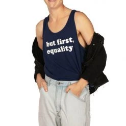 Tipsy Elves But First, Equality Tank Top - Men's Cut