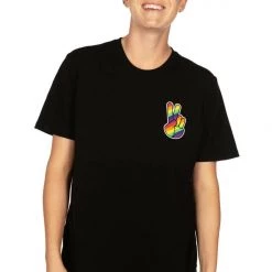 Tipsy Elves Rainbow Peace Tee - Men's Cut