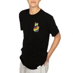 Tipsy Elves Rainbow Peace Tee - Men's Cut