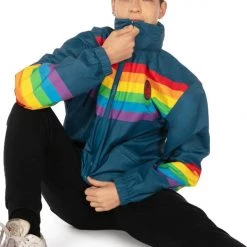 Tipsy Elves Rainglow Windbreaker Jacket - Men's Cut