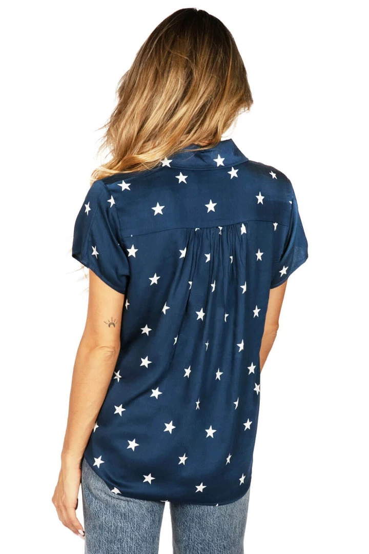 Tipsy Elves Women's Classic Flag Button Down Shirt