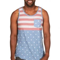 Tipsy Elves Patriotic Men's Faded Flag Tank Top