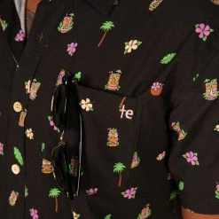 Tipsy Elves Men's Tiki Drinki Drink Hawaiian Shirt