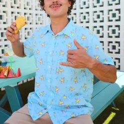 Tipsy Elves Men's Tacosaurus Hawaiian Shirt