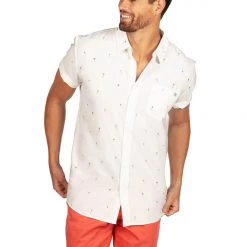 Tipsy Elves Spring Men's Keep Palm And Carry On Hawaiian Shirt