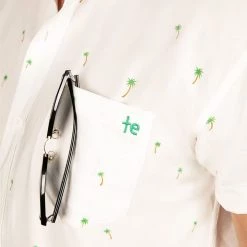 Tipsy Elves Spring Men's Keep Palm And Carry On Hawaiian Shirt