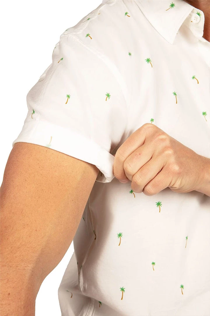 Tipsy Elves Spring Men's Keep Palm And Carry On Hawaiian Shirt