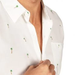 Tipsy Elves Spring Men's Keep Palm And Carry On Hawaiian Shirt