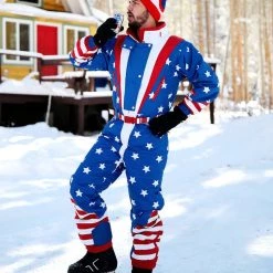 Tipsy Elves Men's Americana Snow Suit