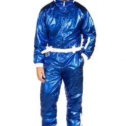 Tipsy Elves Men's Blue Diamond Snow Suit