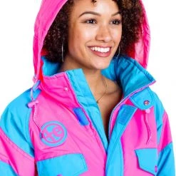 Tipsy Elves Women's Neon Bunny Snow Suit