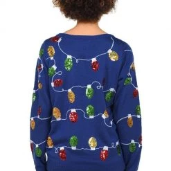 Tipsy Elves Women's Christmas Lights Ugly Christmas Sweater