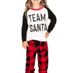 Tipsy Elves Kids & Baby Boy's / Girl's Team Santa Pajama Set
