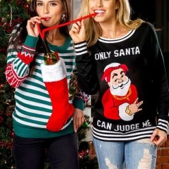 Tipsy Elves Women's Stocking Stuffer Ugly Christmas Sweater