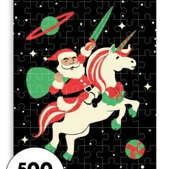 Tipsy Elves Santa Unicorn 500 Piece Puzzle