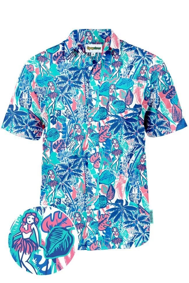 Tipsy Elves Men's Island Breeze Hawaiian Shirt