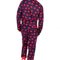 Tipsy Elves Men's Hearts On Fire Pajama Set