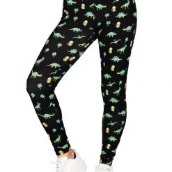 Tipsy Elves Women's Drinkosaurus Rex High Waisted Leggings