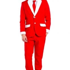 Tipsy Elves Men Furry Santa Blazer With Tie