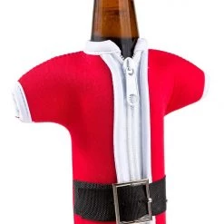 Tipsy Elves Santa Bottle Sleeve With Bottle Opener
