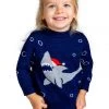 Tipsy Elves Baby / Toddler Sea Sleigher Ugly Christmas Sweater