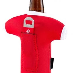 Tipsy Elves Santa Bottle Sleeve With Bottle Opener