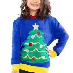 Tipsy Elves Boy's / Girl's Tacky Tree Ugly Christmas Sweater Kids & Baby