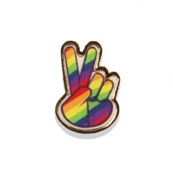 Tipsy Elves Rainbow Peace Pin