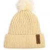 Tipsy Elves Holidays & Occasions Cream Beanie With Pom