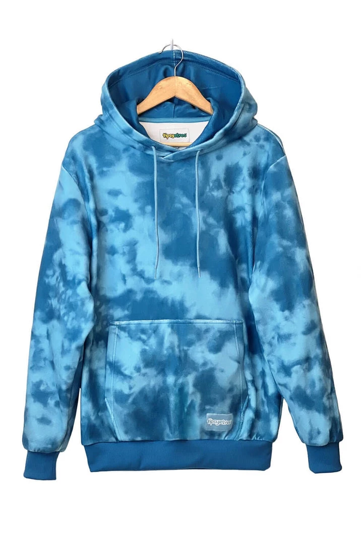 Tipsy Elves Men's Deep Blue Fleece Hoodie