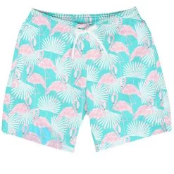 Tipsy Elves Flamingo Stretch Swim Trunks