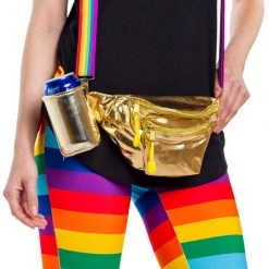 Tipsy Elves The Gold Rainbow Fanny Pack And Suspenders Pride & LGBTQ+